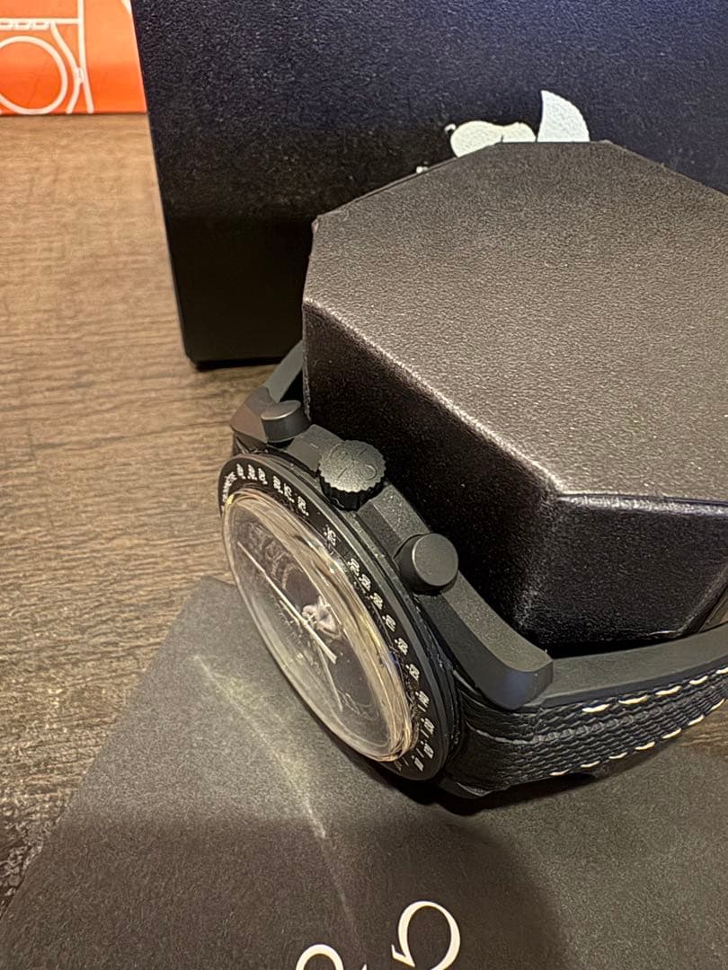 OMEGA × Swatch × snoopy 黒 スヌーピー