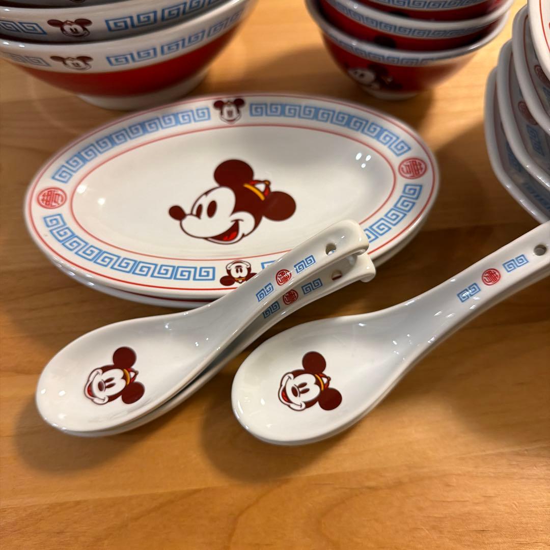 ミッキーマウス ラーメン　食器セット 皿 ボウル スプーン