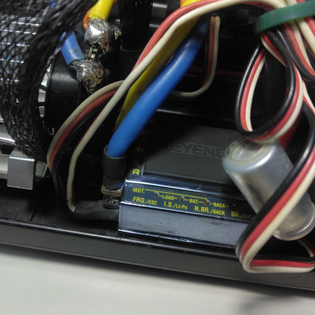 ホビーラジコンカー 青と黄色の炎模様(プロポ、フルセット旧車