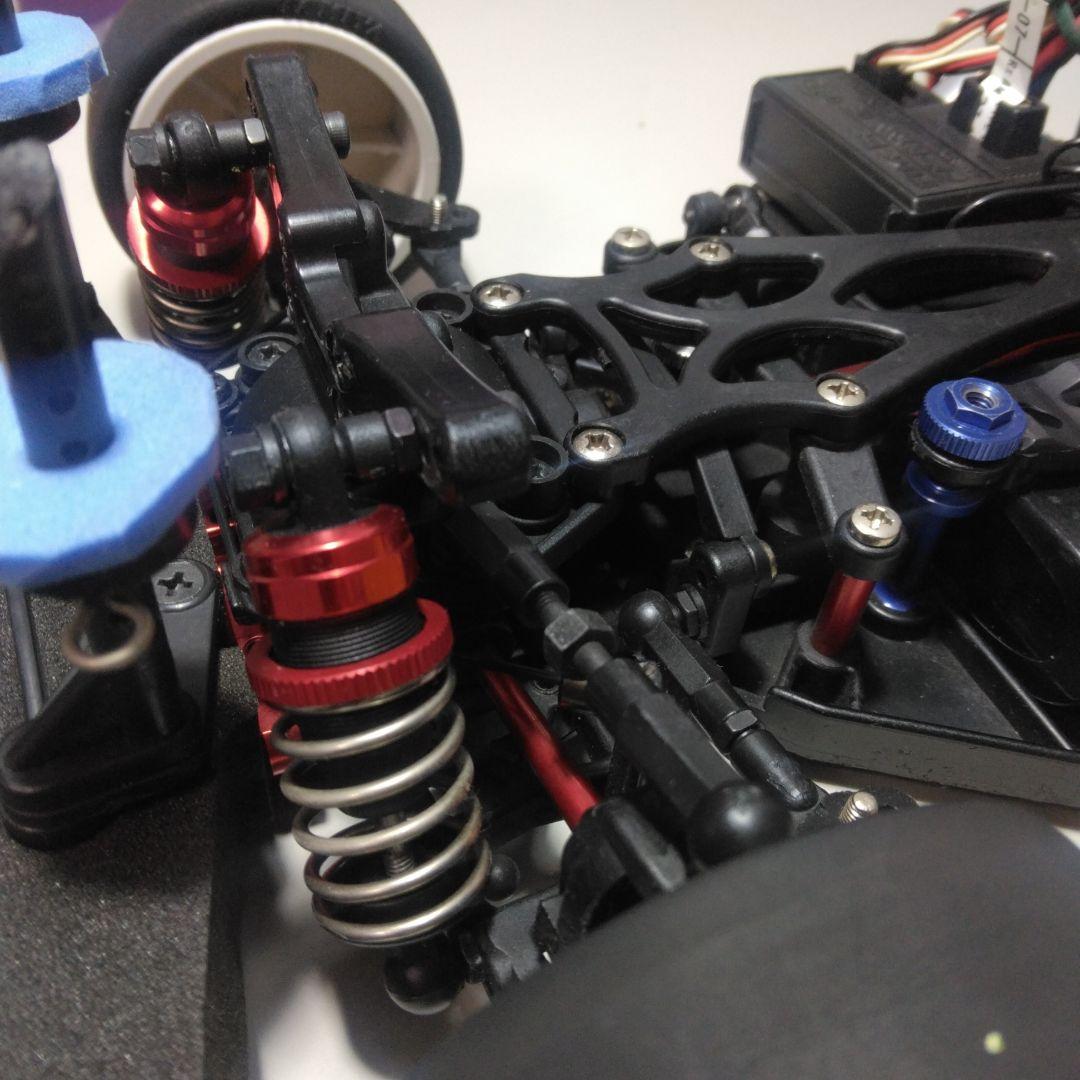 ホビーラジコンカー 青と黄色の炎模様(プロポ、フルセット旧車