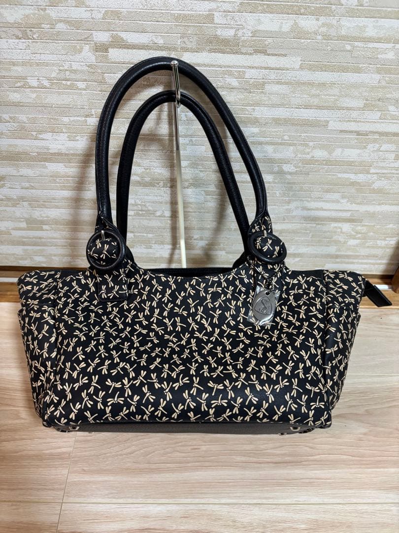 JRAタグ付き　レディース　ハンドバッグ　印傳屋 印伝屋　トンボ　逆台形　レザー