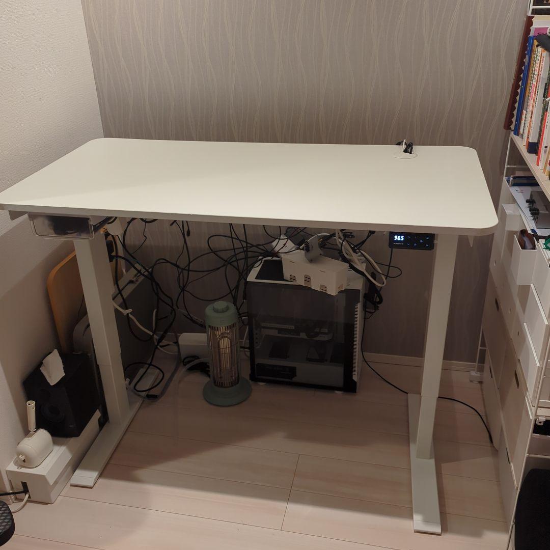 Maidesite 電動昇降 デスク ホワイト ❤︎ 120 × 60 ❤︎