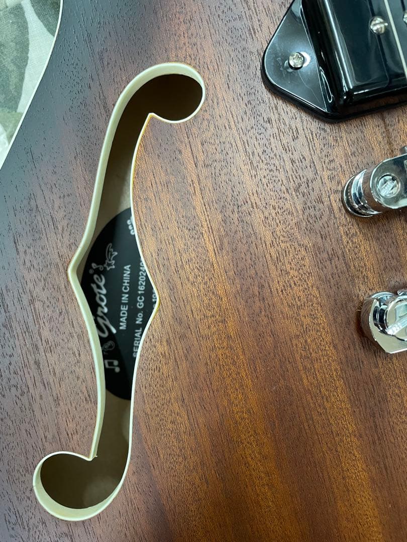 Grote P-90 セミホロウボディ エレキギター セミアコ