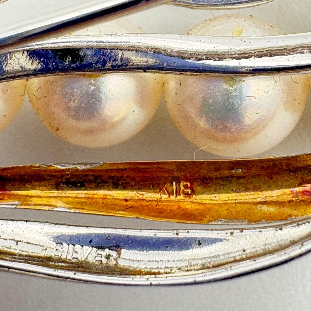 ブローチ 18K シルバー レディース ファッション 0824-S6735s