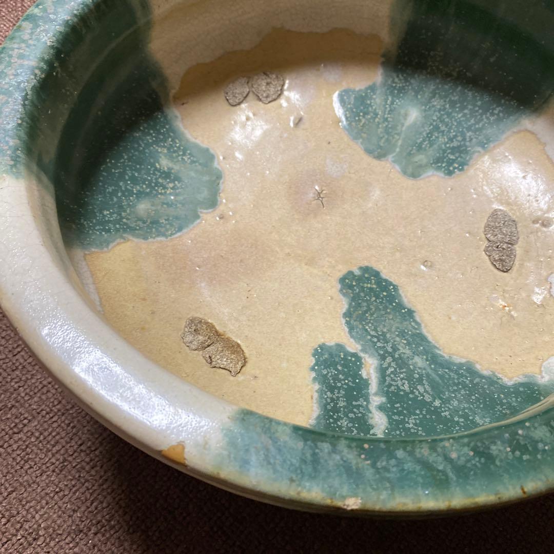 睡蓮鉢　大鉢　脚付き　メダカ鉢　華器