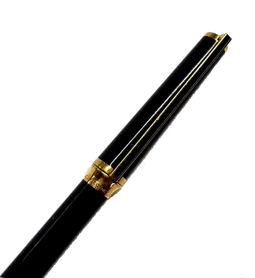 希少【Ce la Dupont】オニキスブラック ゴールドアクセント ボールペン