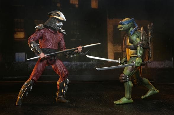 【NECA】新品 正規品 TMNT シュレッダー vs レオナルド フィギュア