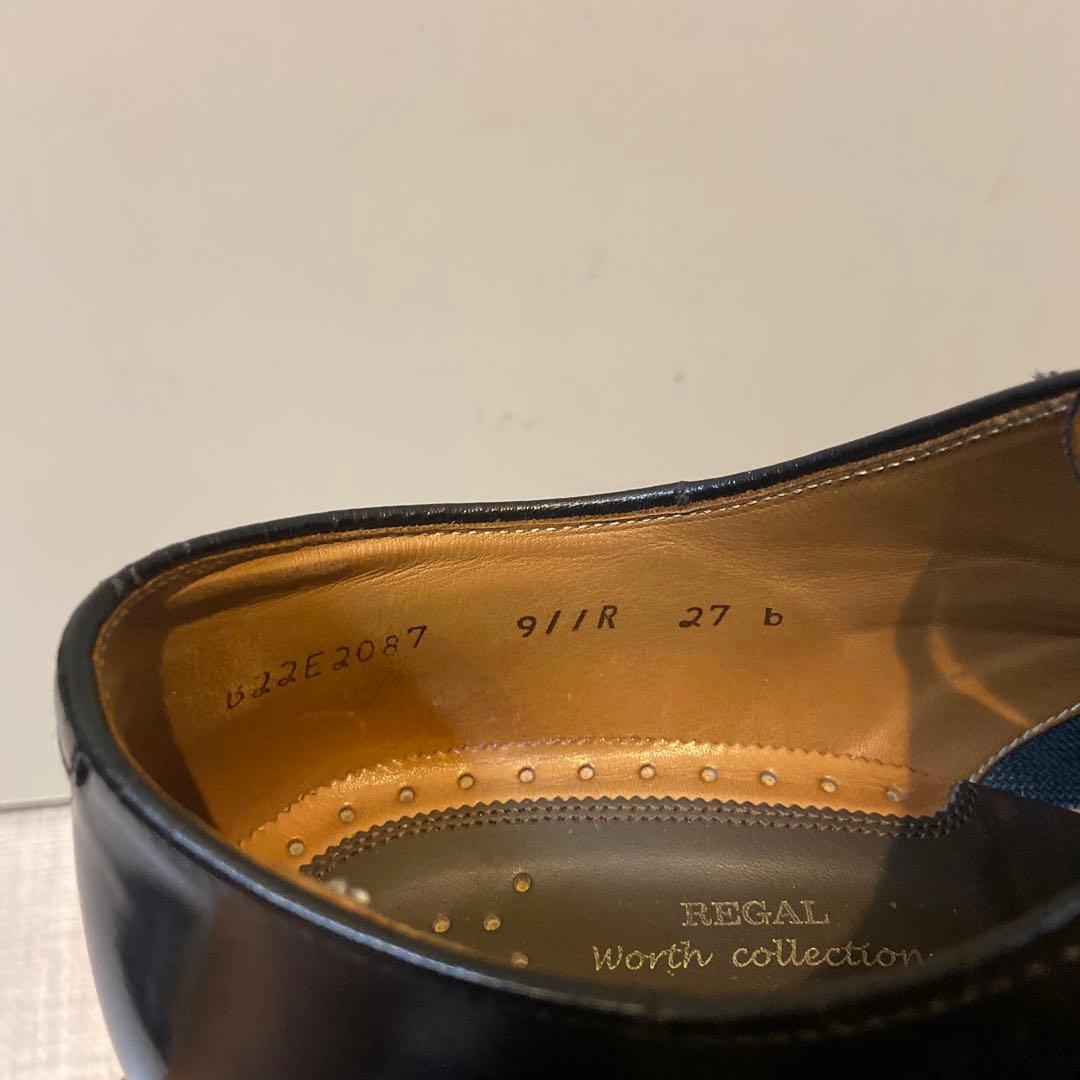 リーガル REGAL 911R ストレートチップ ガラスレザー 27cm