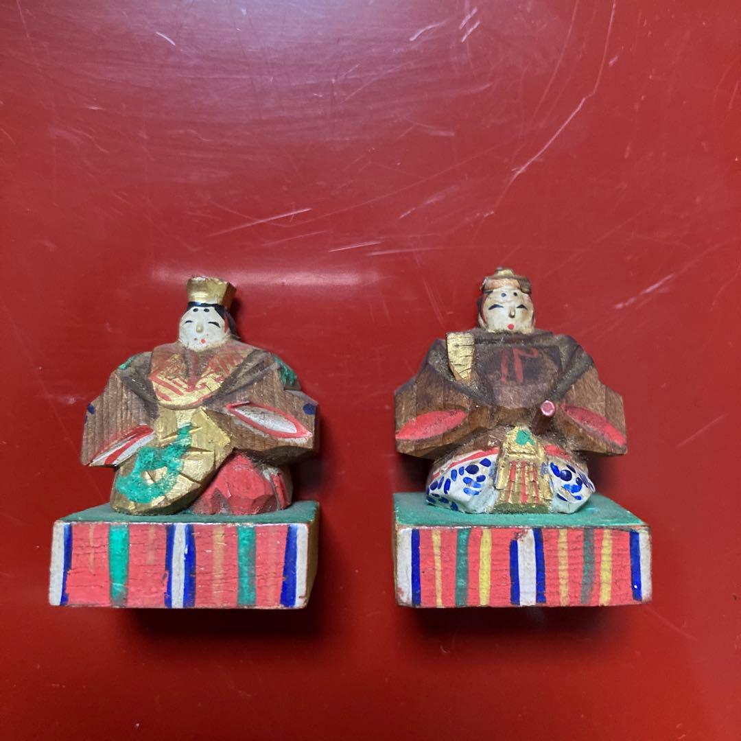 雛人形　一刀彫