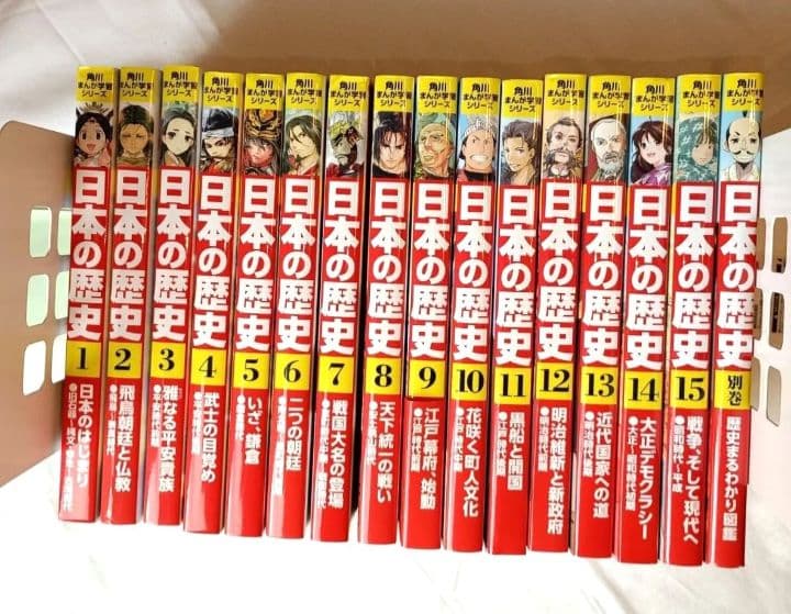 角川まんが学習シリーズ 日本の歴史 全15巻+別巻1冊　箱なし