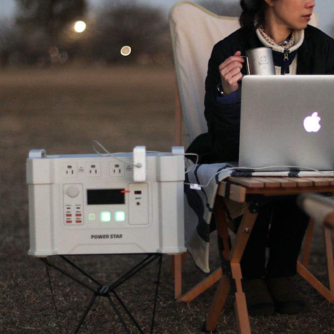 POWER STAR ポータブル電源 1700Wh 2000w ソーラーパネル付