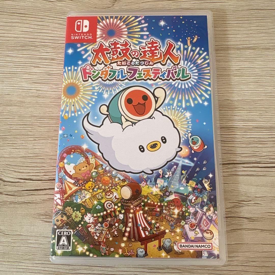 セット売り　Nintendo Switch 太鼓の達人　ソフト+太鼓とバチ