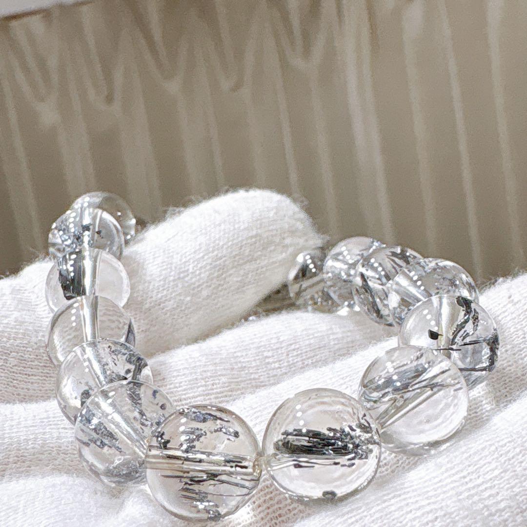 【手磨き】全超透明スティブナイトインクォーツ 10mmブレスレット全粒最高品質