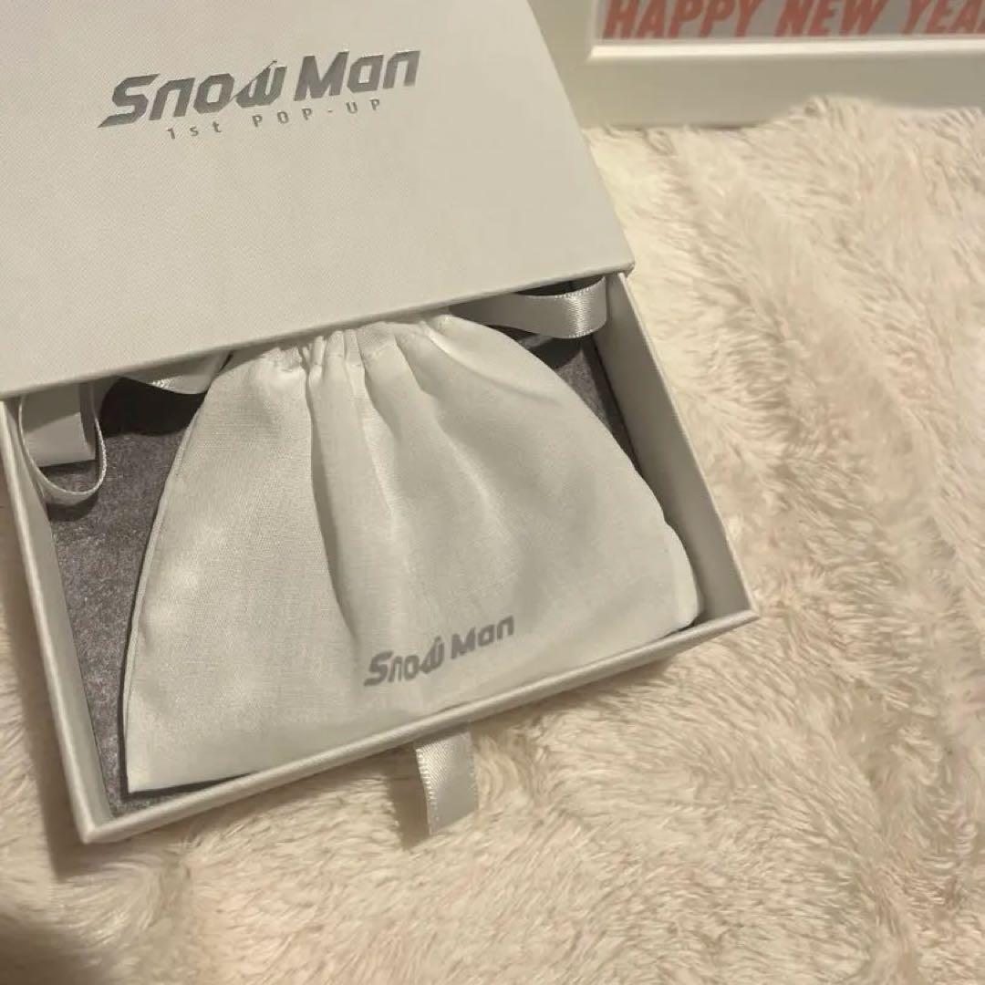  Man POPUP スノーボールネックレス ・巾着袋箱付き