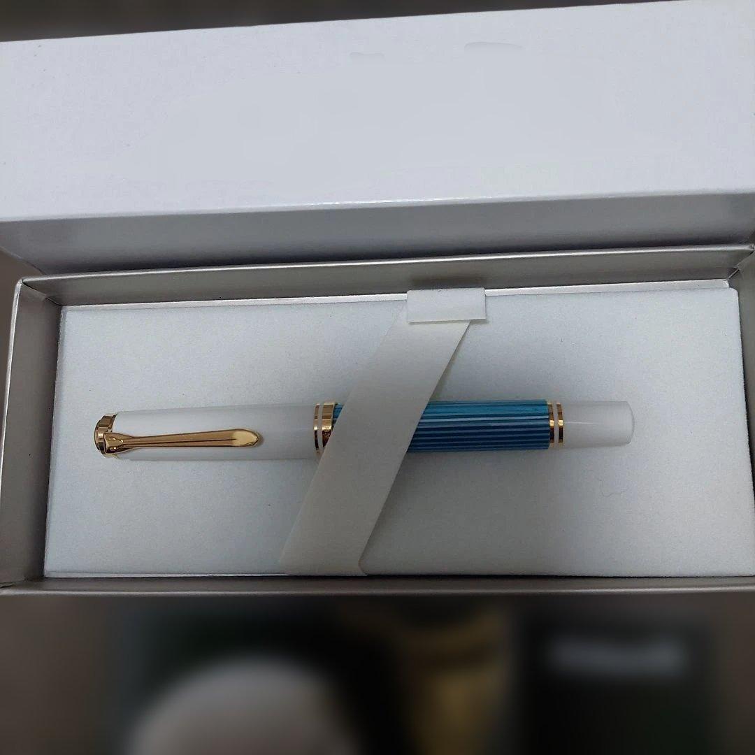 ペリカン　スーベレーンM600 ターコイズホワイト