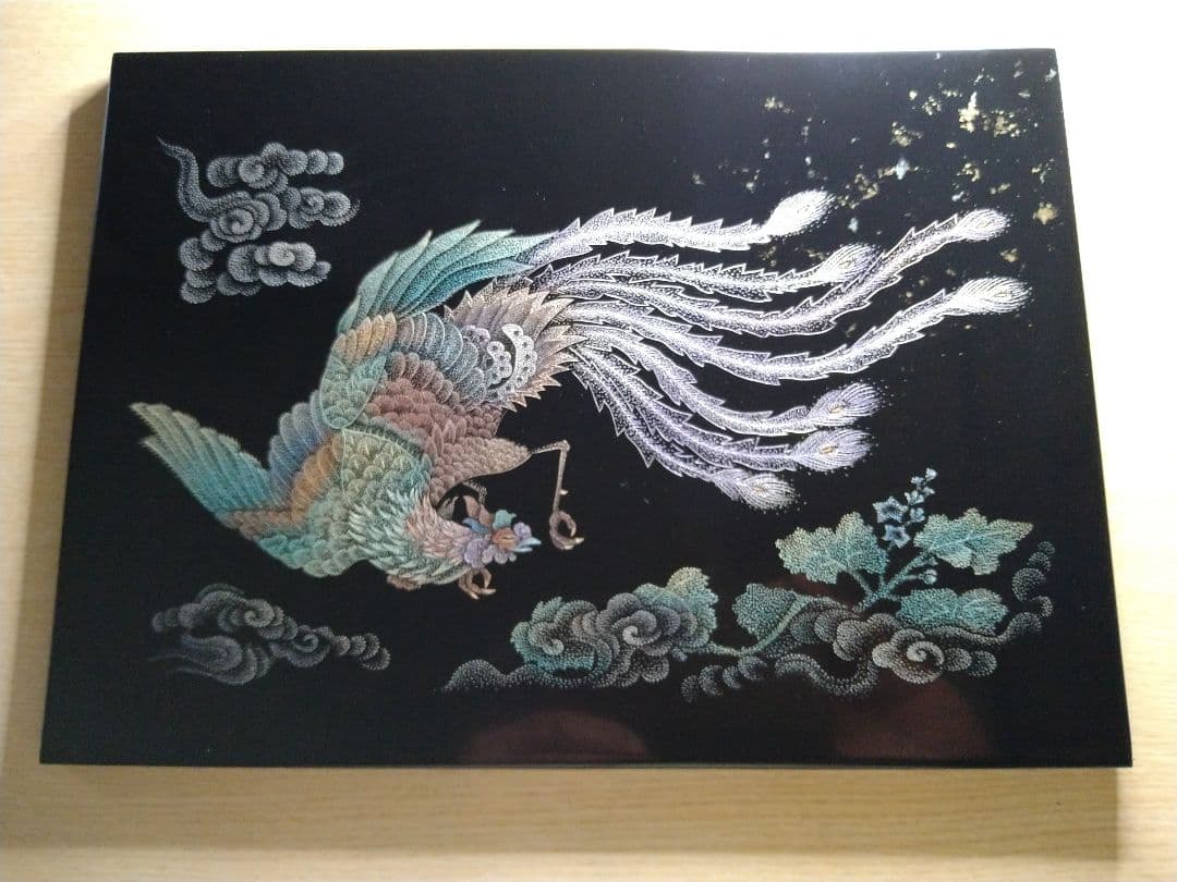 輪島塗沈金 鳳凰図パネル