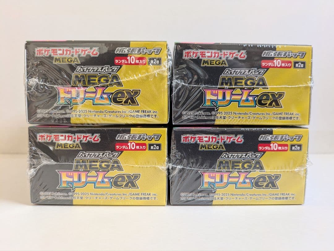 新品未開封 シュリンク付き ポケモンカード MEGAドリームex 4BOX