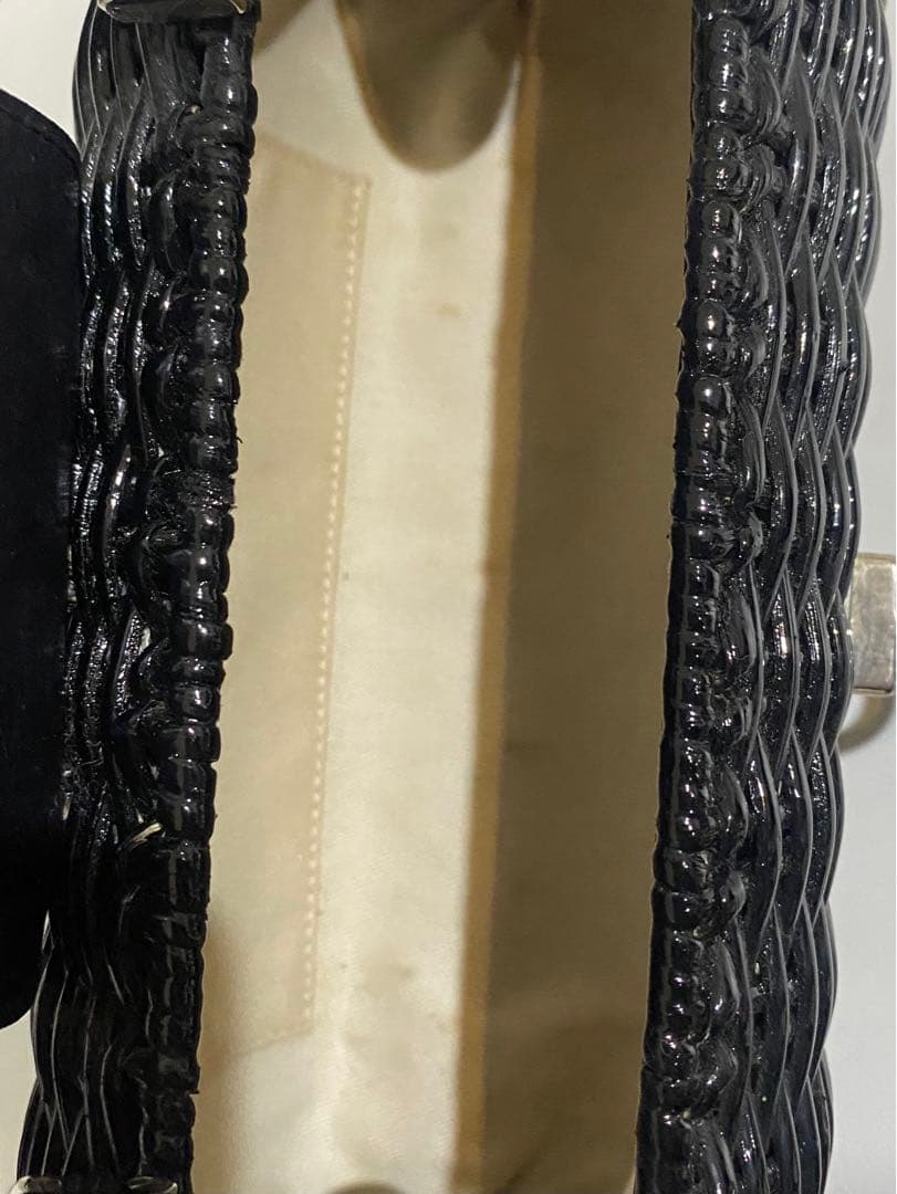 最終値下げ Ferragamo ガンチーニ バッグ ラタン　かご　クランチ