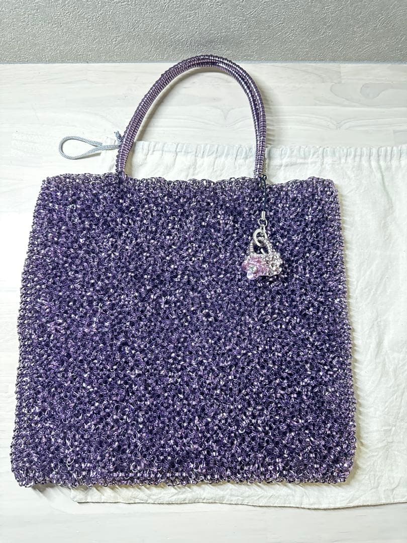 【チャーム付】アンテプリマ ANTEPRIMA スクエアラージ パープル