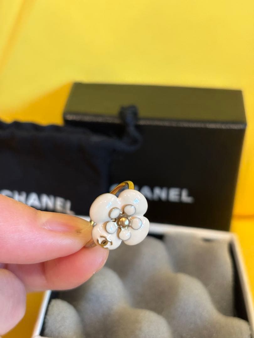 CHANEL フラワーリング ピンク