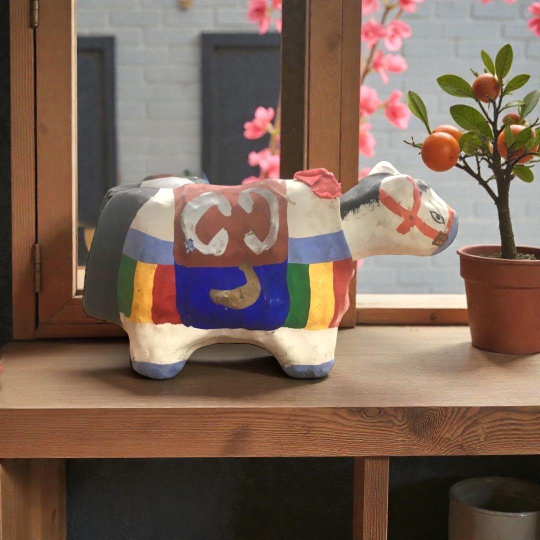 廃絶郷土玩具 2002年 出雲張子 神馬 （故）高橋孝一 作 午年 干支飾り