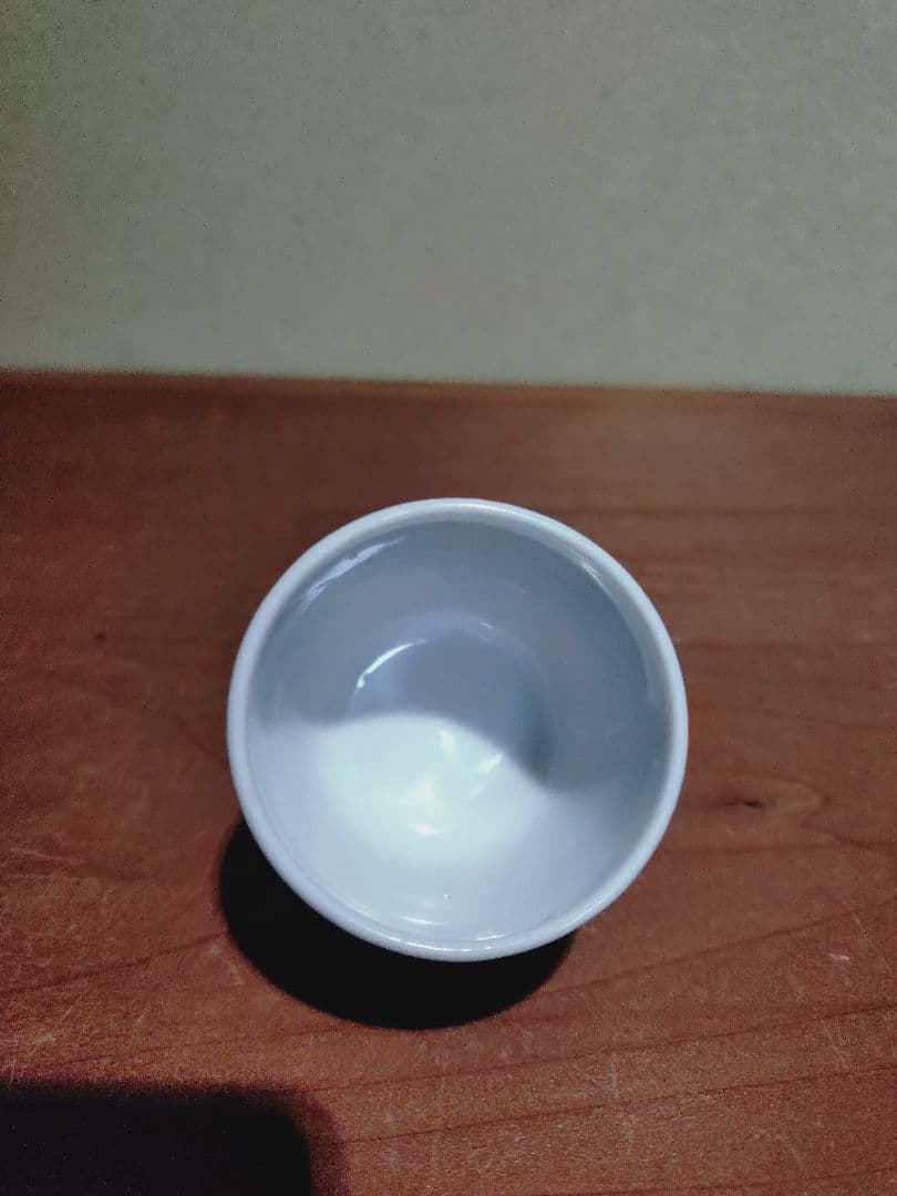 白洲正子さん愛用同手 市松紋 緑釉 猪口