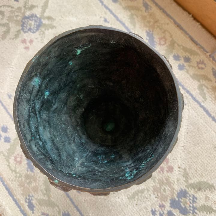 【花瓶/青銅器】ヴィンテージ　アンティーク　骨董品　年代物