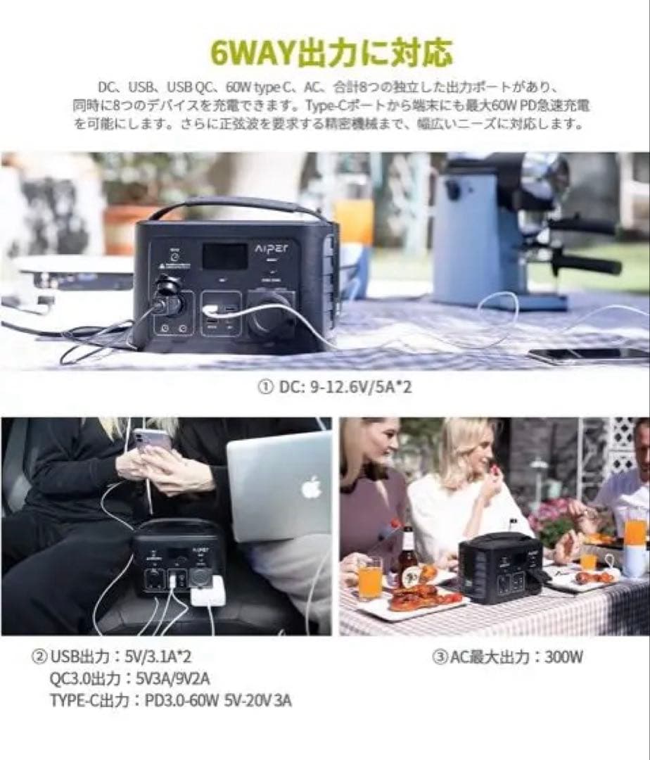 株式会社アイパー・ジャパン ポータブル電源 FREEMAN 200