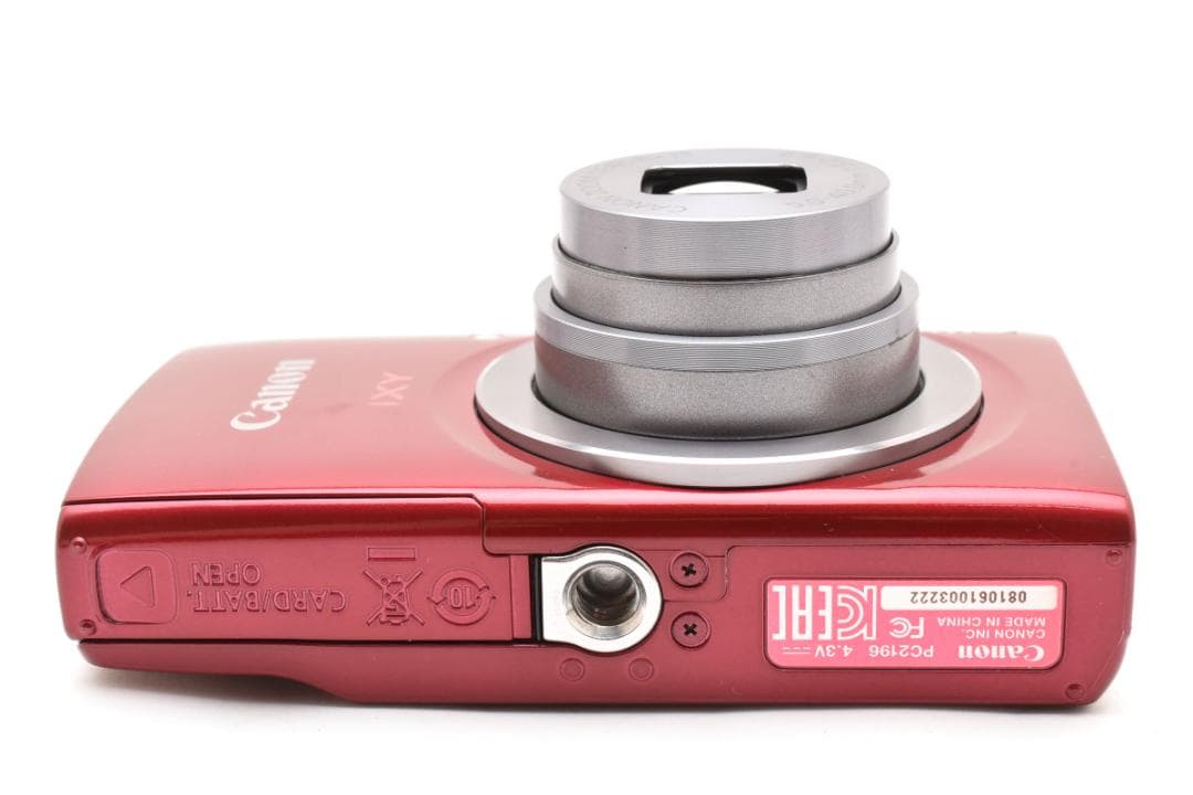 超美品 Canon IXY 160 コンパクトデジタルカメラ レッド キヤノン
