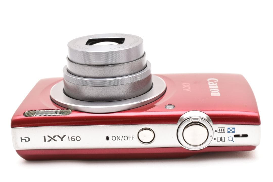 超美品 Canon IXY 160 コンパクトデジタルカメラ レッド キヤノン