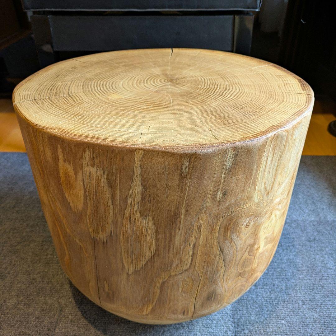 栗　大型　天然木　椅子　スツール　 テーブル　高さ約38㎝