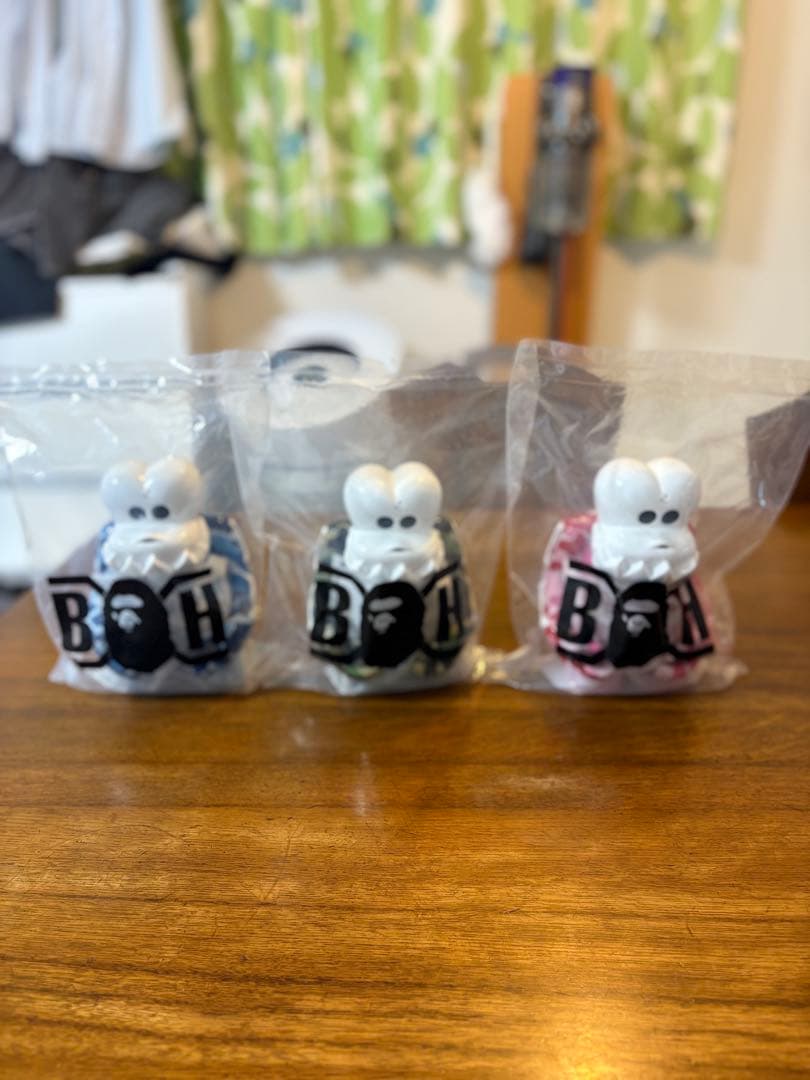 バウティーハンター　BAPE スカルくん　3体セット　限定　カモ
