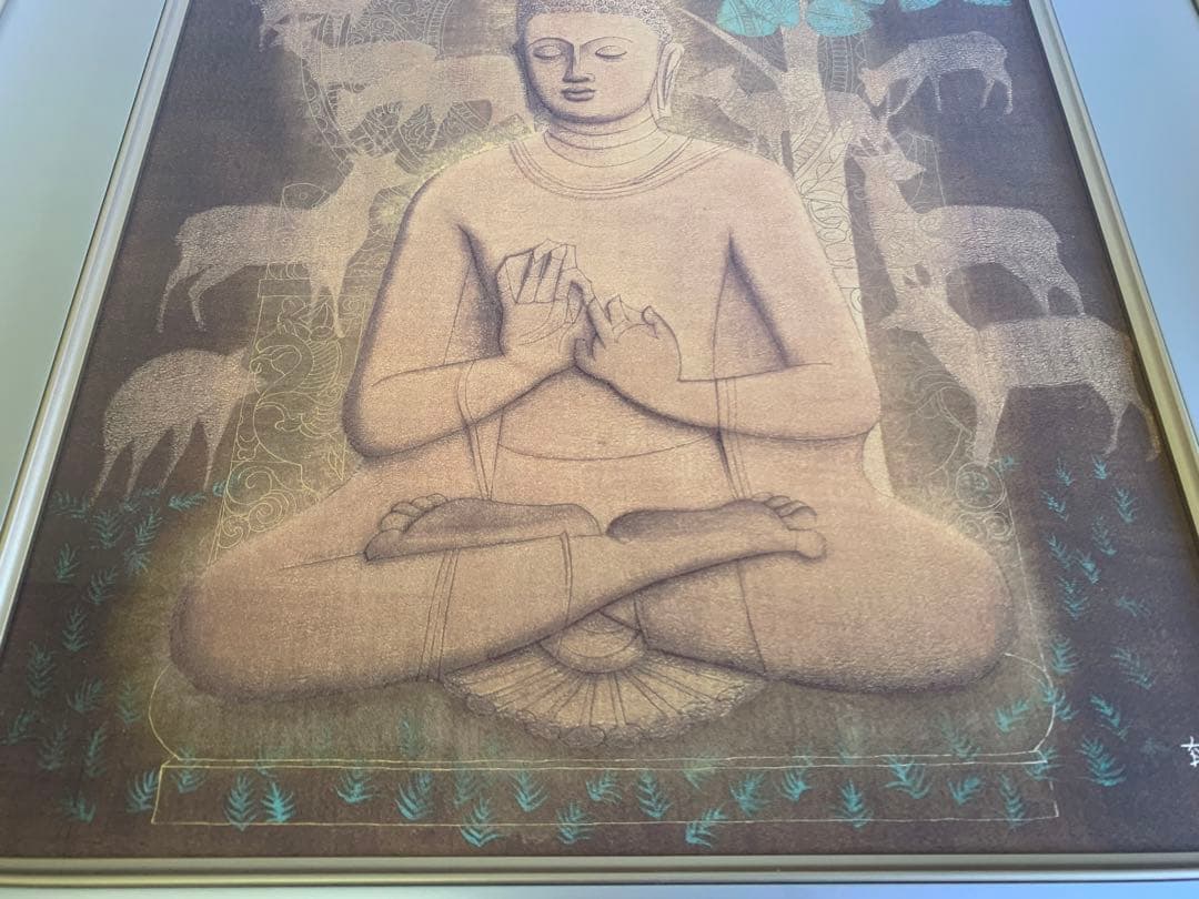 【新品】平山郁夫「鹿野苑の釈迦」限定500部 309号 複製画