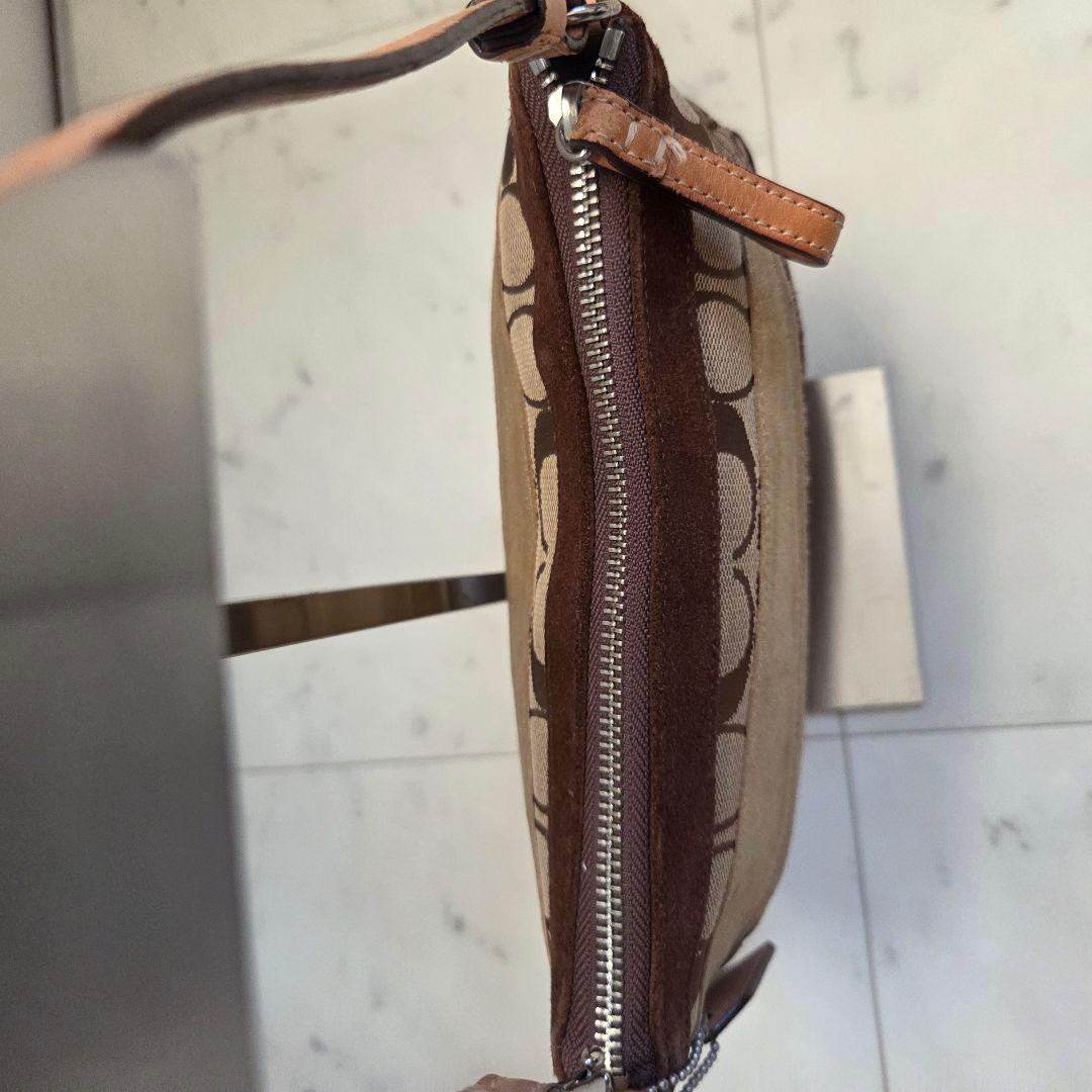 希少 COACH コーチ ミニ アクセサリーポーチ シグネチャー パッチワーク