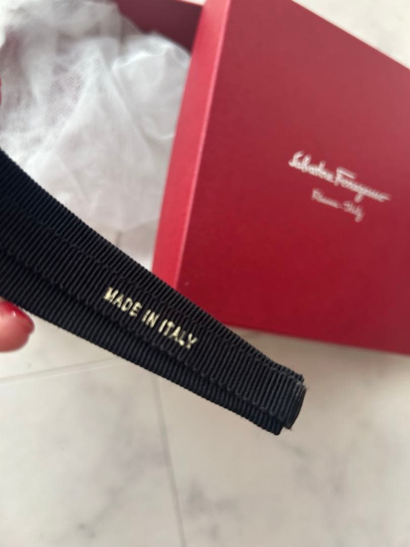 Salvatore Ferragamo ブラック ヘアバンド