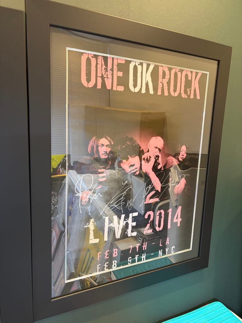 ONE OK ROCK 2014年ライブポスター 直筆サイン入り