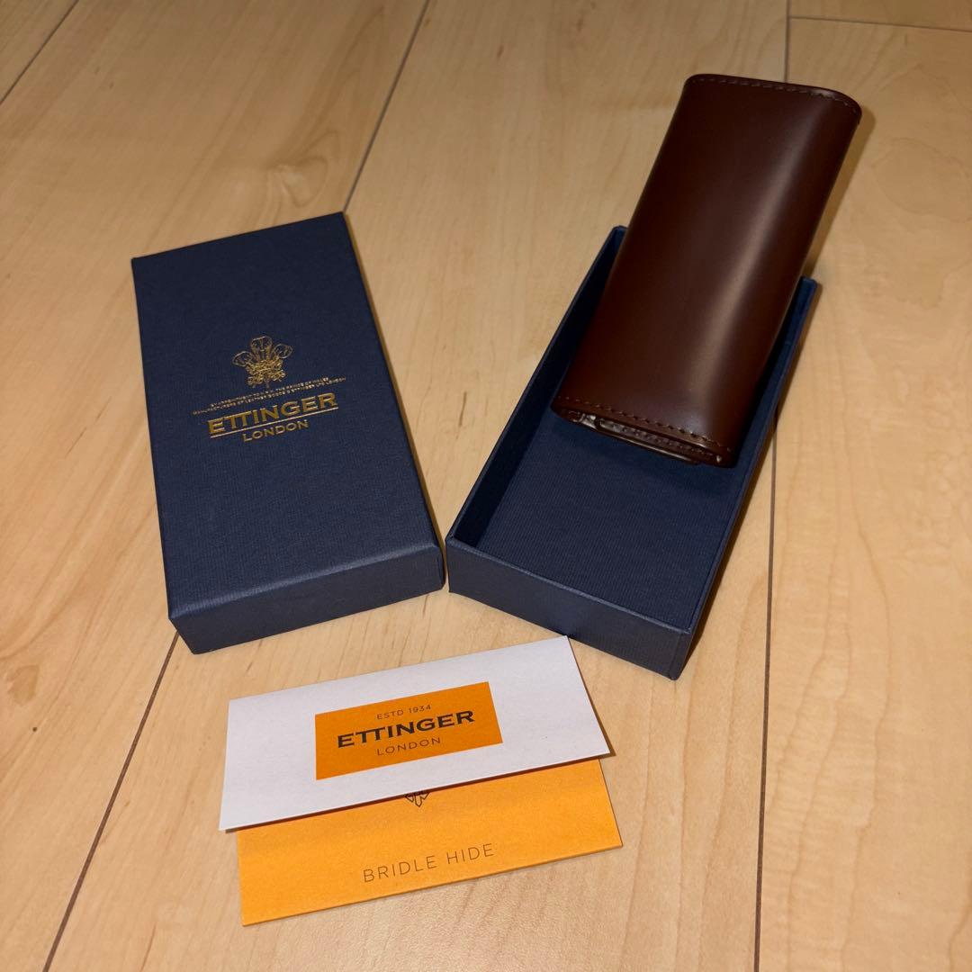 エッティンガー/ETTINGER キーケース Bridle Hide ブラウン