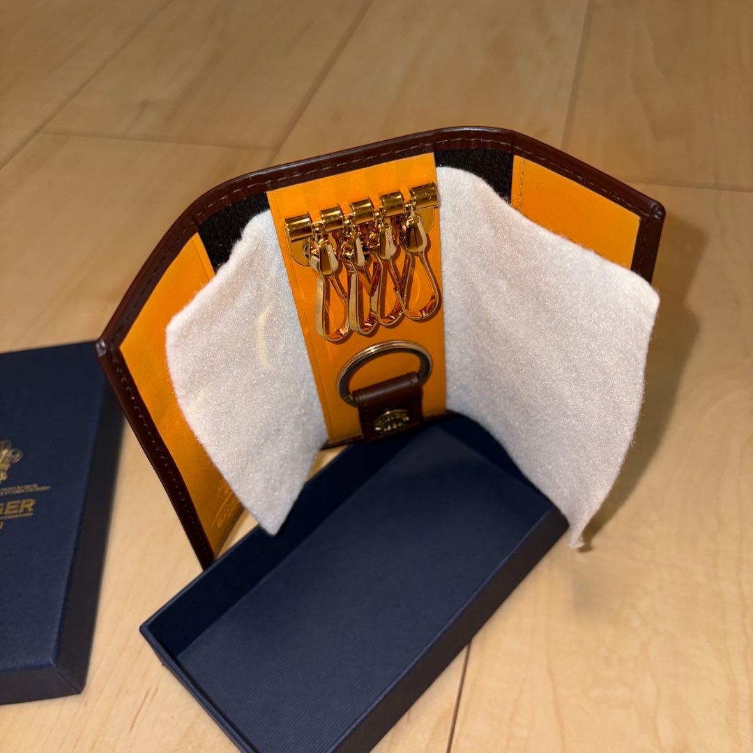 エッティンガー/ETTINGER キーケース Bridle Hide ブラウン