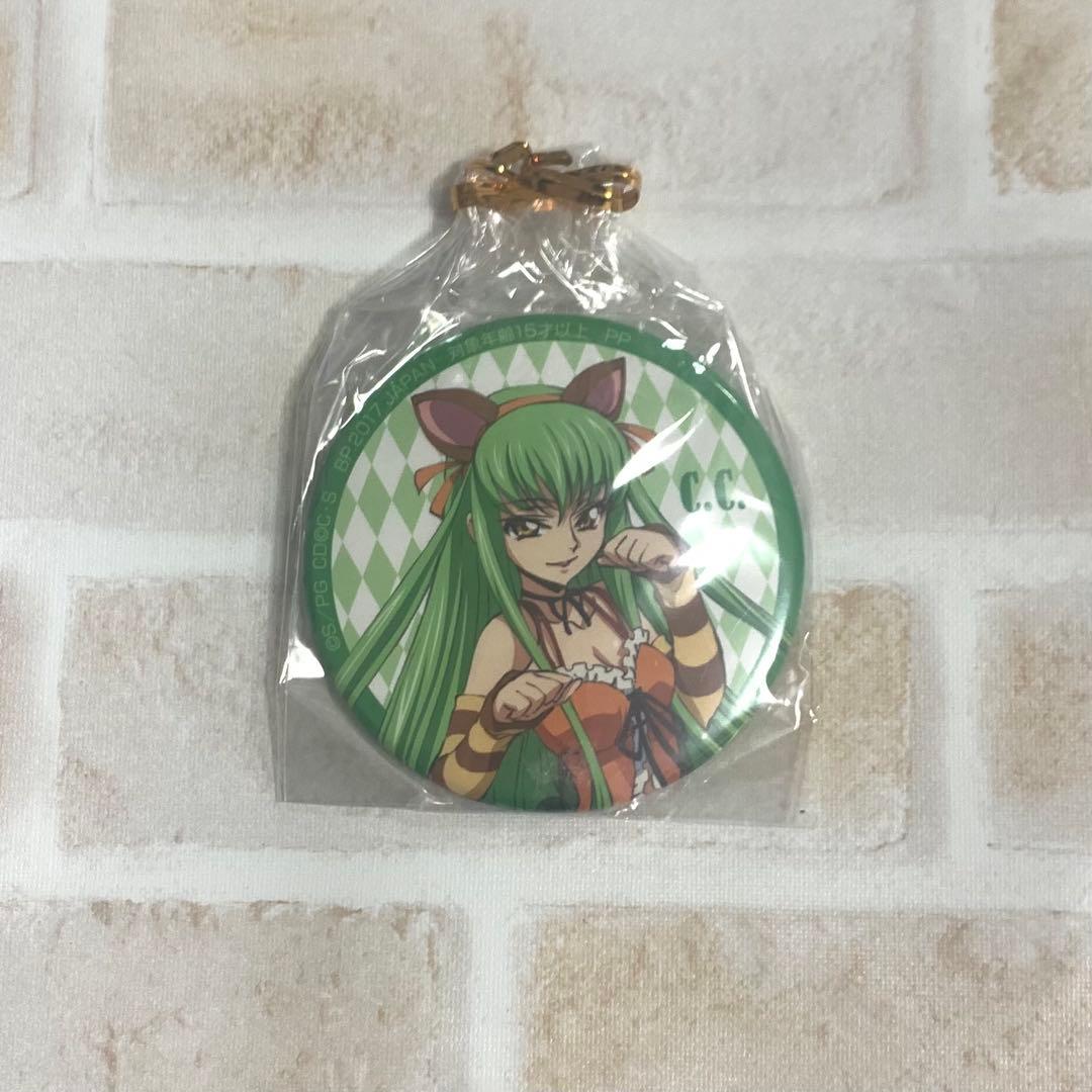 コードギアス　プライズ景品　缶バッジ　C.C. アリス柄