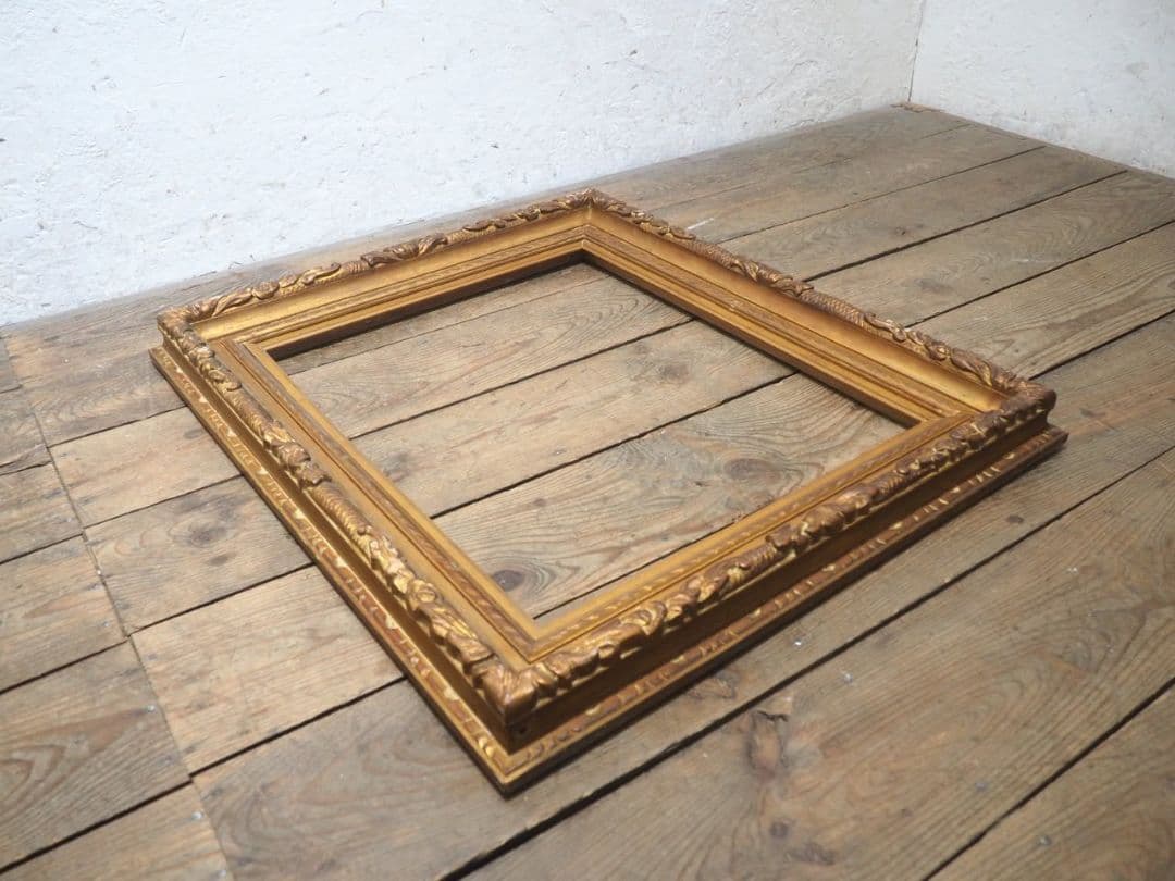 1285 レトロな額縁　F12　アートフレーム　油彩　水彩　画材　ビンテージ