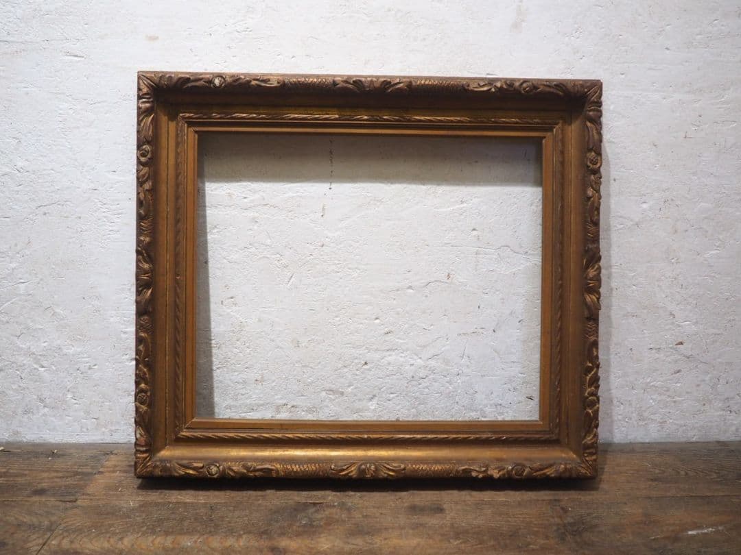 1285 レトロな額縁　F12　アートフレーム　油彩　水彩　画材　ビンテージ