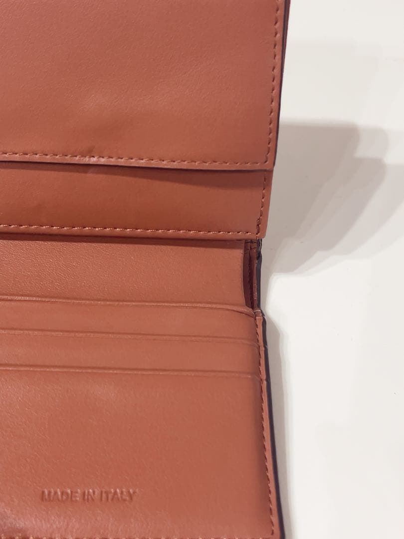 レザー/トリオンフ/スモール/三つ折り財布/ブラウン/ゴールド金具