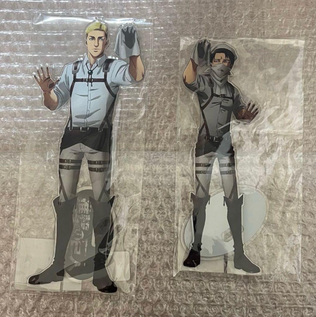 進撃の巨人 お掃除ビッグアクリルスタンド リヴァイ エルヴィン