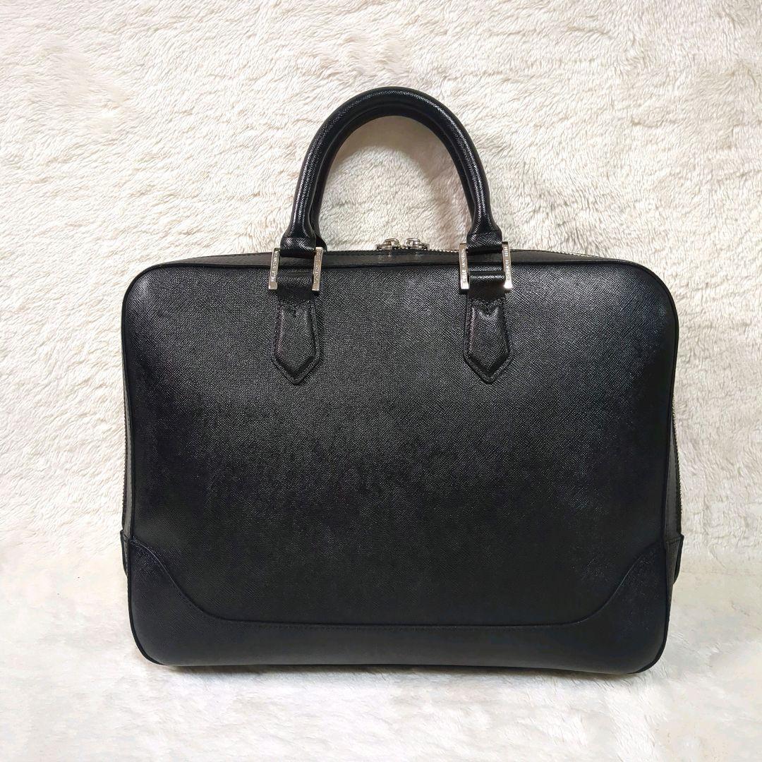 極美品✨PELLE MORBIDA レザービジネスバッグ ブリーフケース 黒