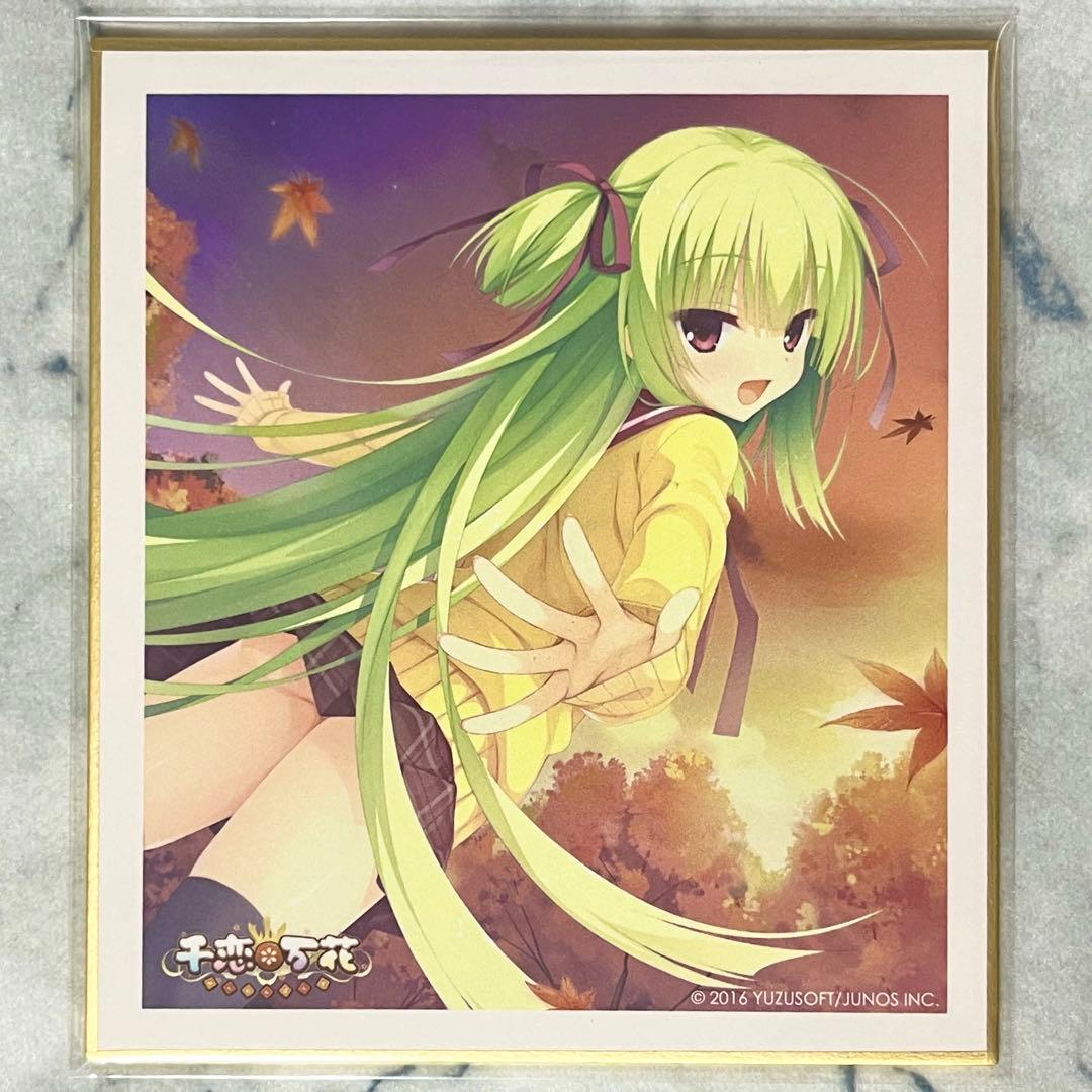 【希少品】ムラサメ コラボカフェ限定 ミニ色紙 千恋*万花 ゆずソフト