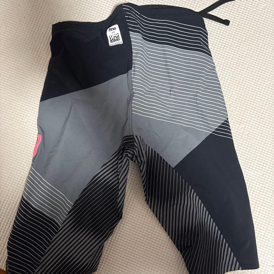 asics/MIZUNO GX競泳水着 黒/青　 アクアフォースシリコン製付き