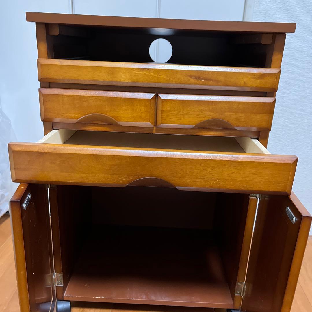 ノートパソコン収納付きプリンター、ファックス台