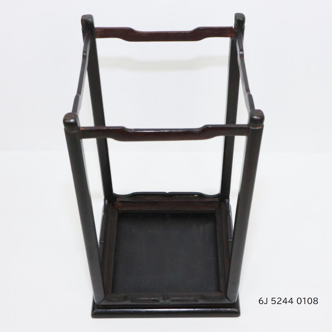 唐木　花台　高さ22.5cm　香炉台