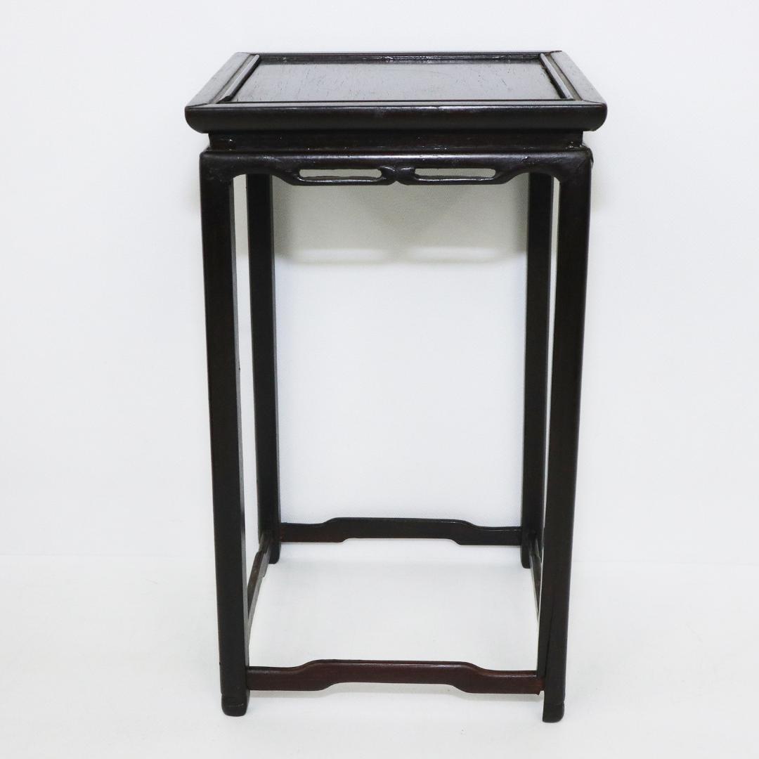 唐木　花台　高さ22.5cm　香炉台