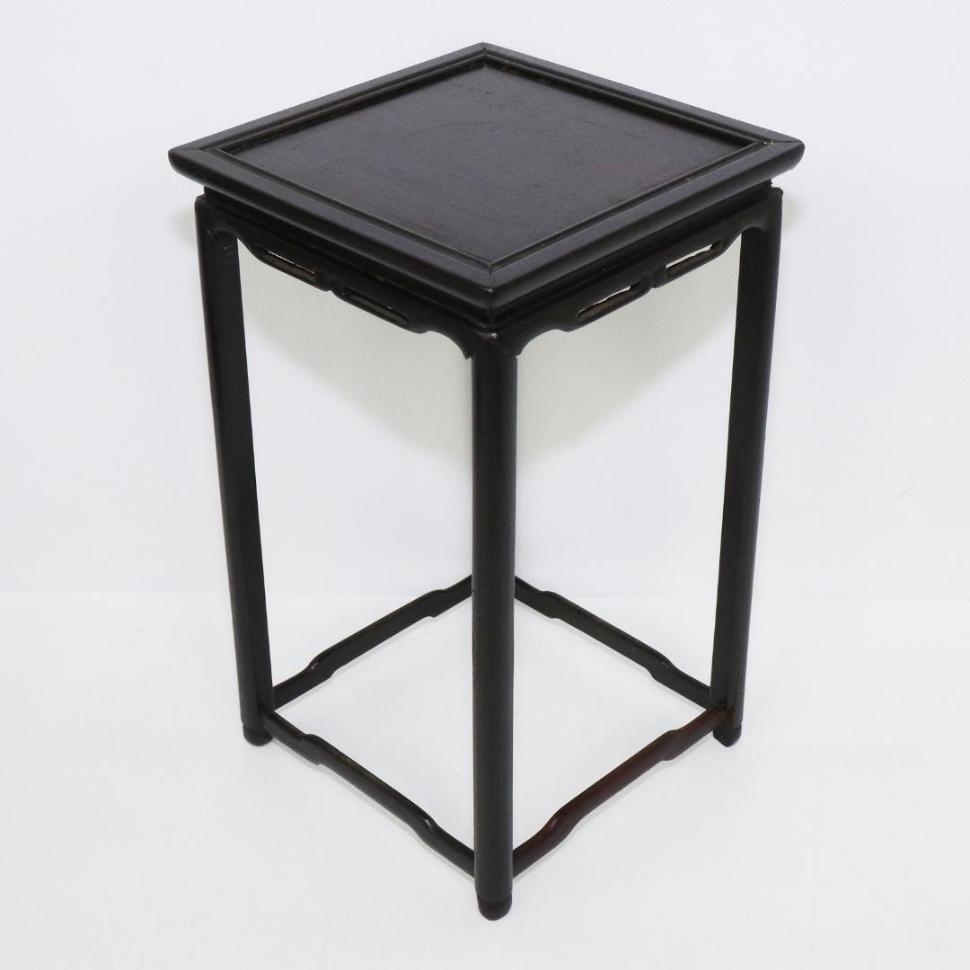 唐木　花台　高さ22.5cm　香炉台